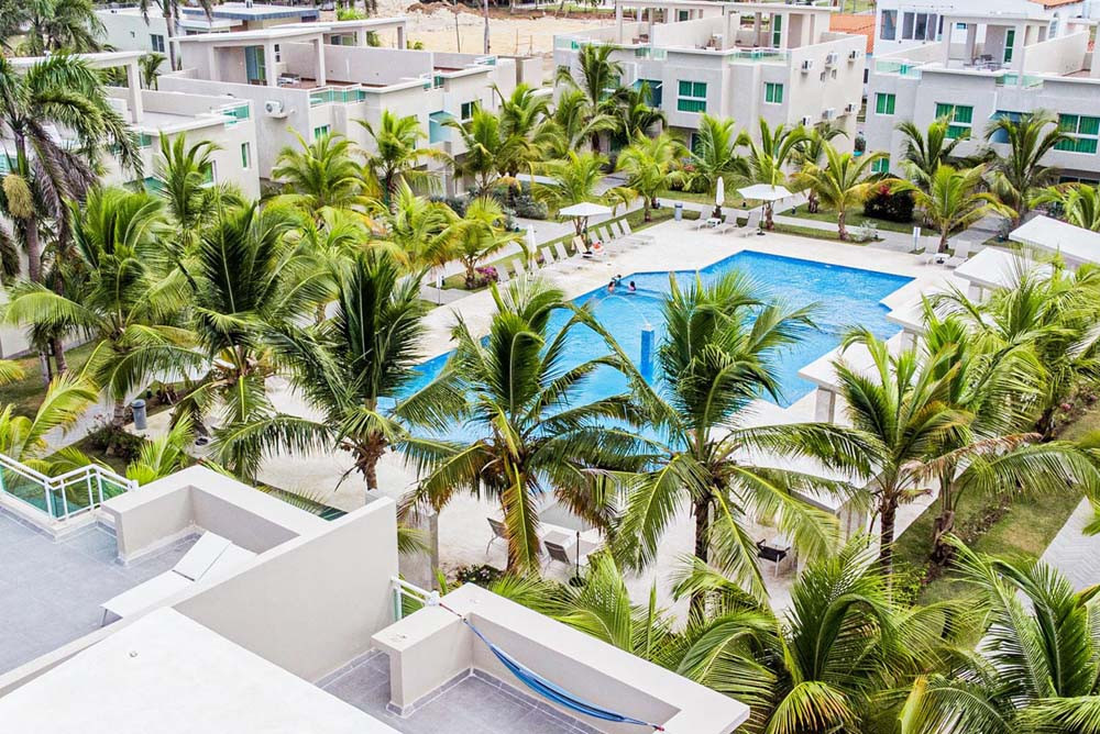 View of the Beach Apartamentos at Playa Palmera